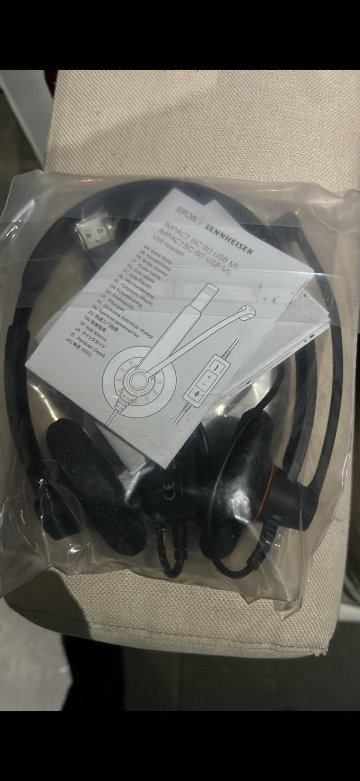 Sennheiser SC 60 USB Headset | Nieuw | USB | Teams/Zoom, Nieuw, On-ear, Ophalen of Verzenden, Mute-functie