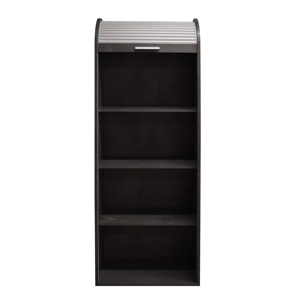Armoire bureau noire à porte coulissante, 25 à 50 cm, Design, Comme neuf, Enlèvement
