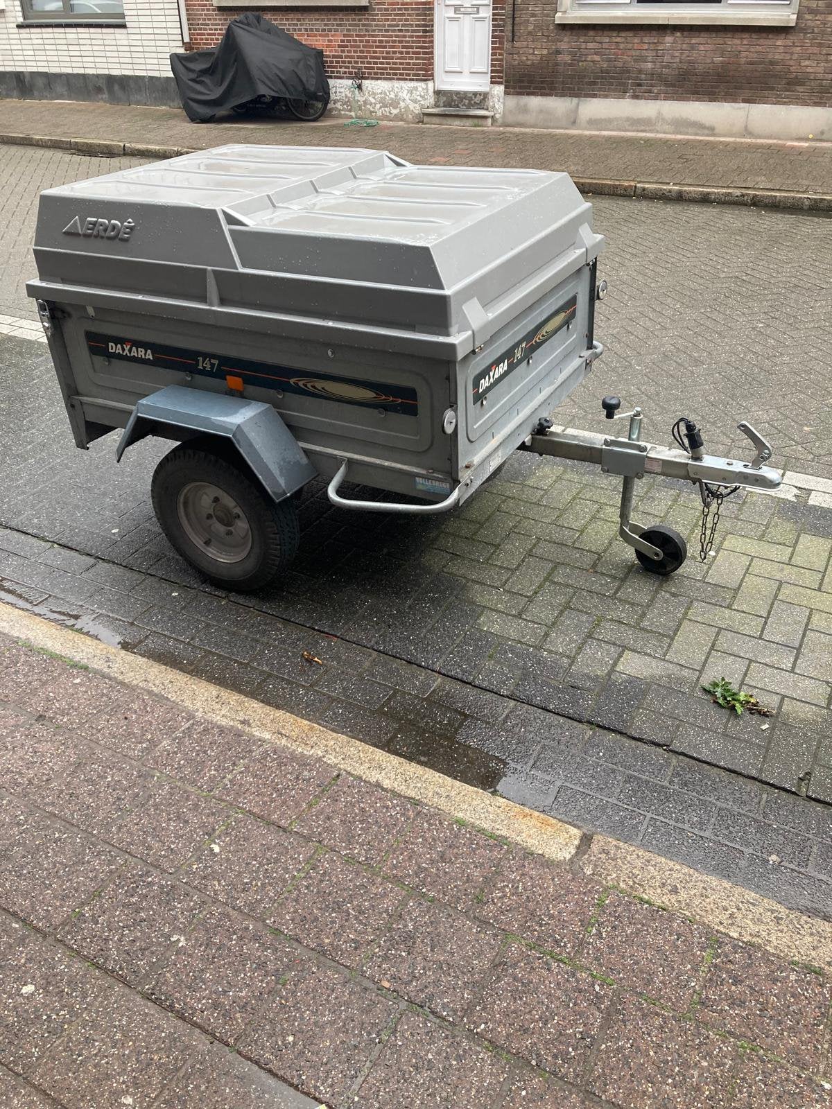 Daxara aanhangwagen bagagewagen met deksel, Enlèvement, Utilisé