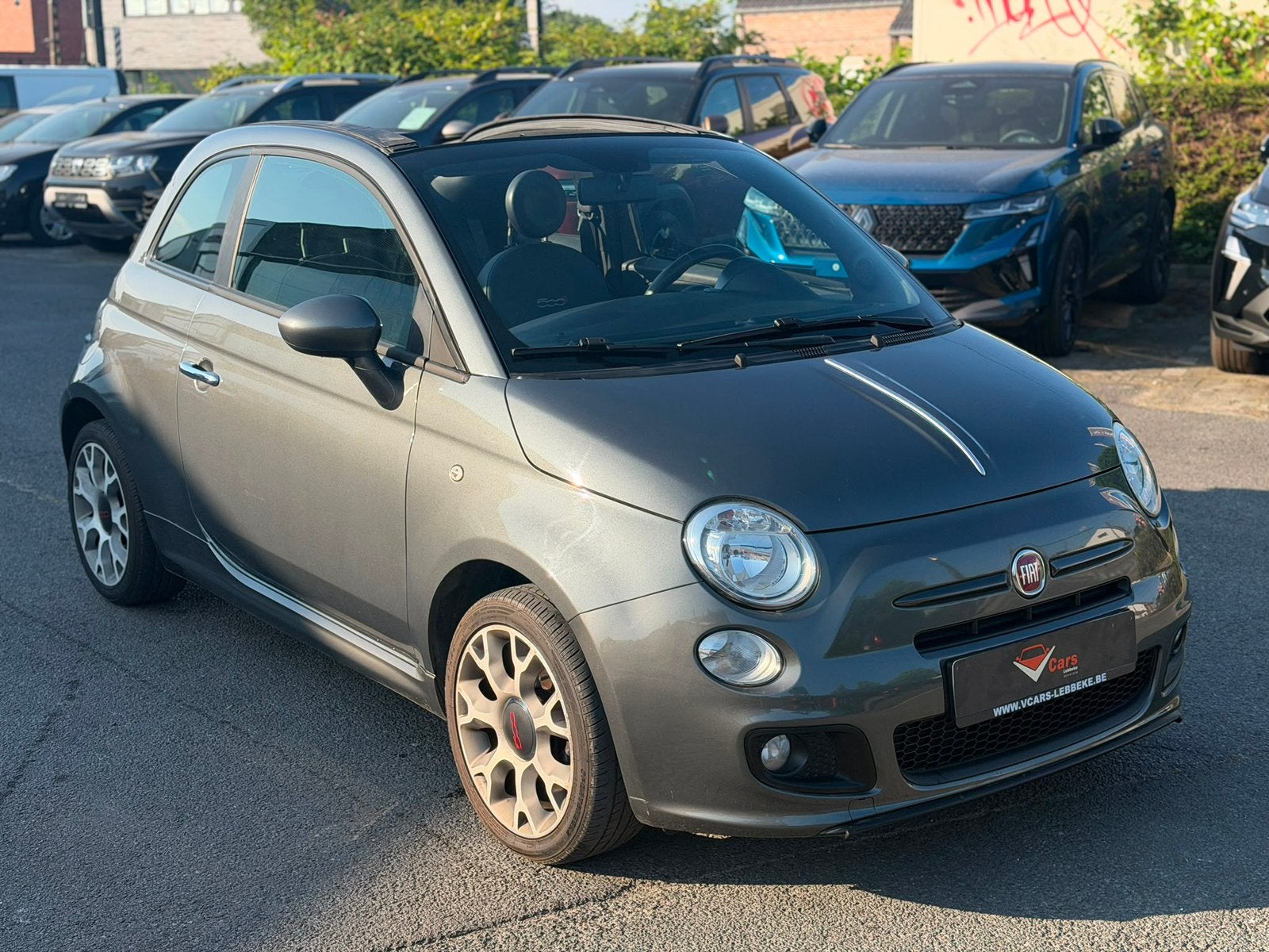 Fiat 500c cabrio benzine airco PERFECTE STAAT+ keuring vvk, Autos, Euro 5, Achat, Entreprise, Radio