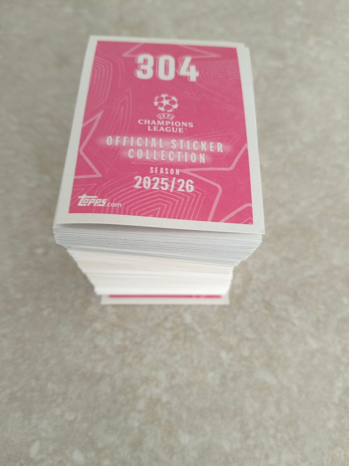 412 verschillende Topps Champions League stickers 2025/2026, Enlèvement ou Envoi