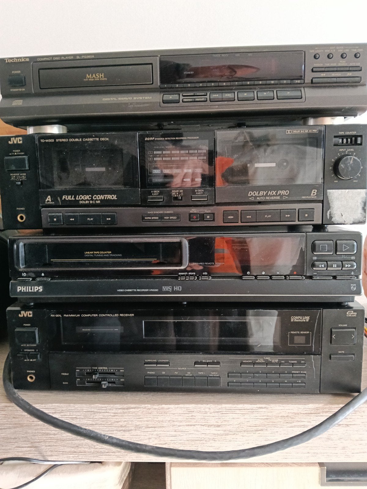 hi-fi stereo installatie, Ophalen