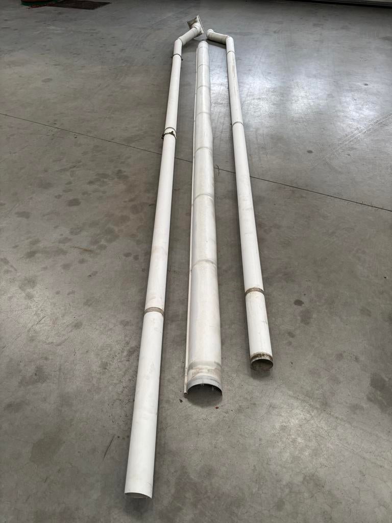 Dakgoot en afvoerbuizen, Doe-het-zelf en Bouw, Buizen en Afvoer, Ophalen, Gebruikt, 6 meter of meer, PVC