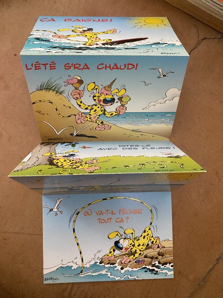 Wenskaarten Marsupilami Batem DEEL 1, Divers, Enlèvement ou Envoi, Comme neuf