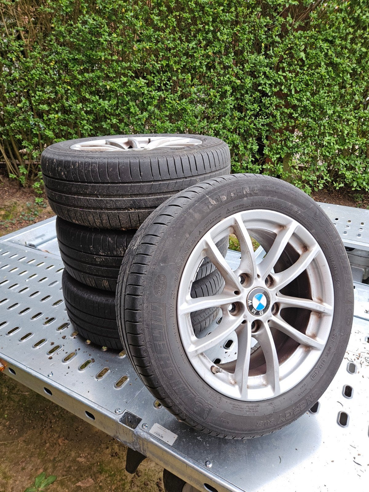 4 jantes BMW origine 16” + pneus Michelin 205/55 R16, Pneu(s)