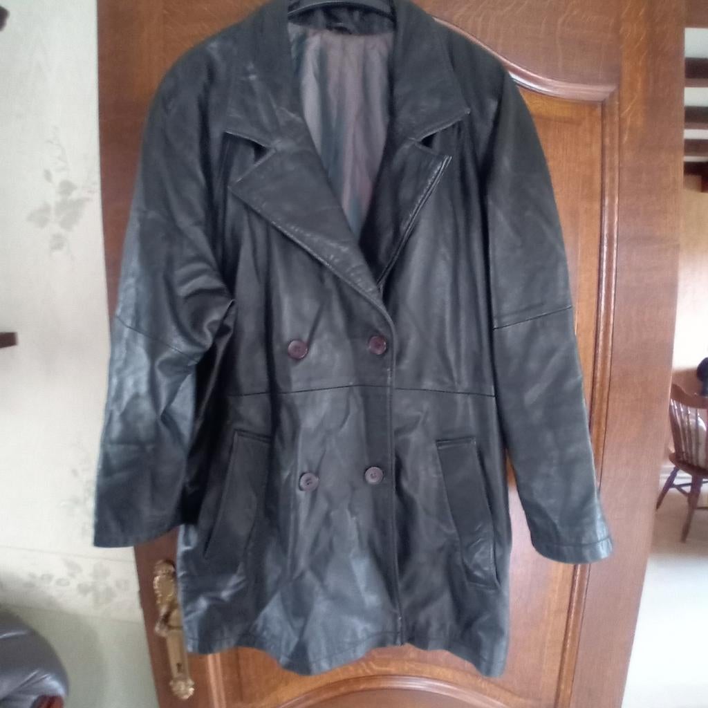 Gilet en cuir d'agneau pour femme taille 48/noir, Enlèvement ou Envoi, Taille 46/48 (XL) ou plus grande