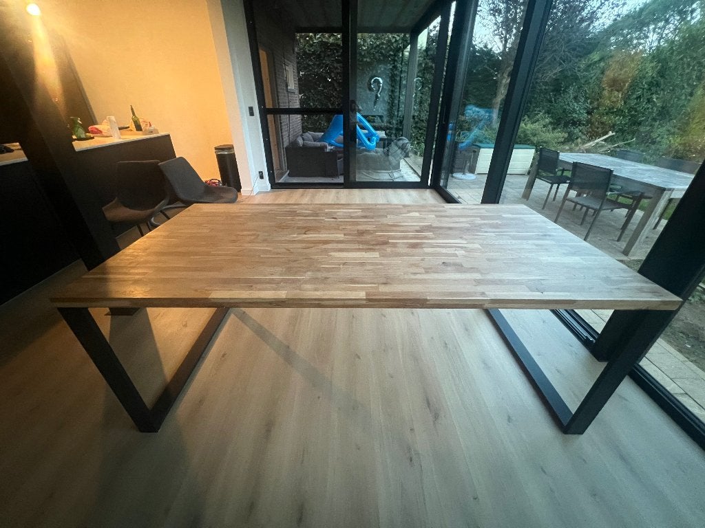 Eetkamertafel, Huis en Inrichting, Ophalen, Gebruikt, 50 tot 100 cm, Vijf personen of meer