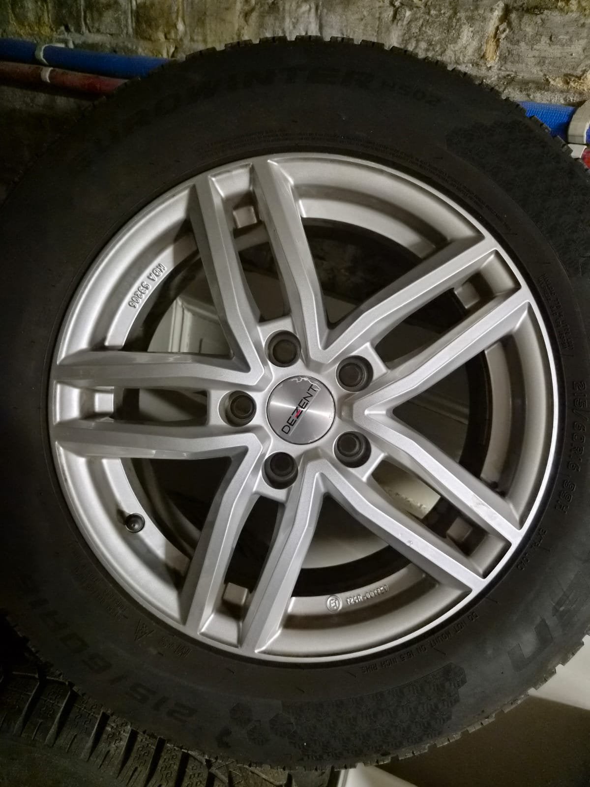 Eurowinter Winterbanden op Dezent velgen, Auto-onderdelen, Banden en Velgen, Ophalen, 16 inch, Banden en Velgen, Winterbanden
