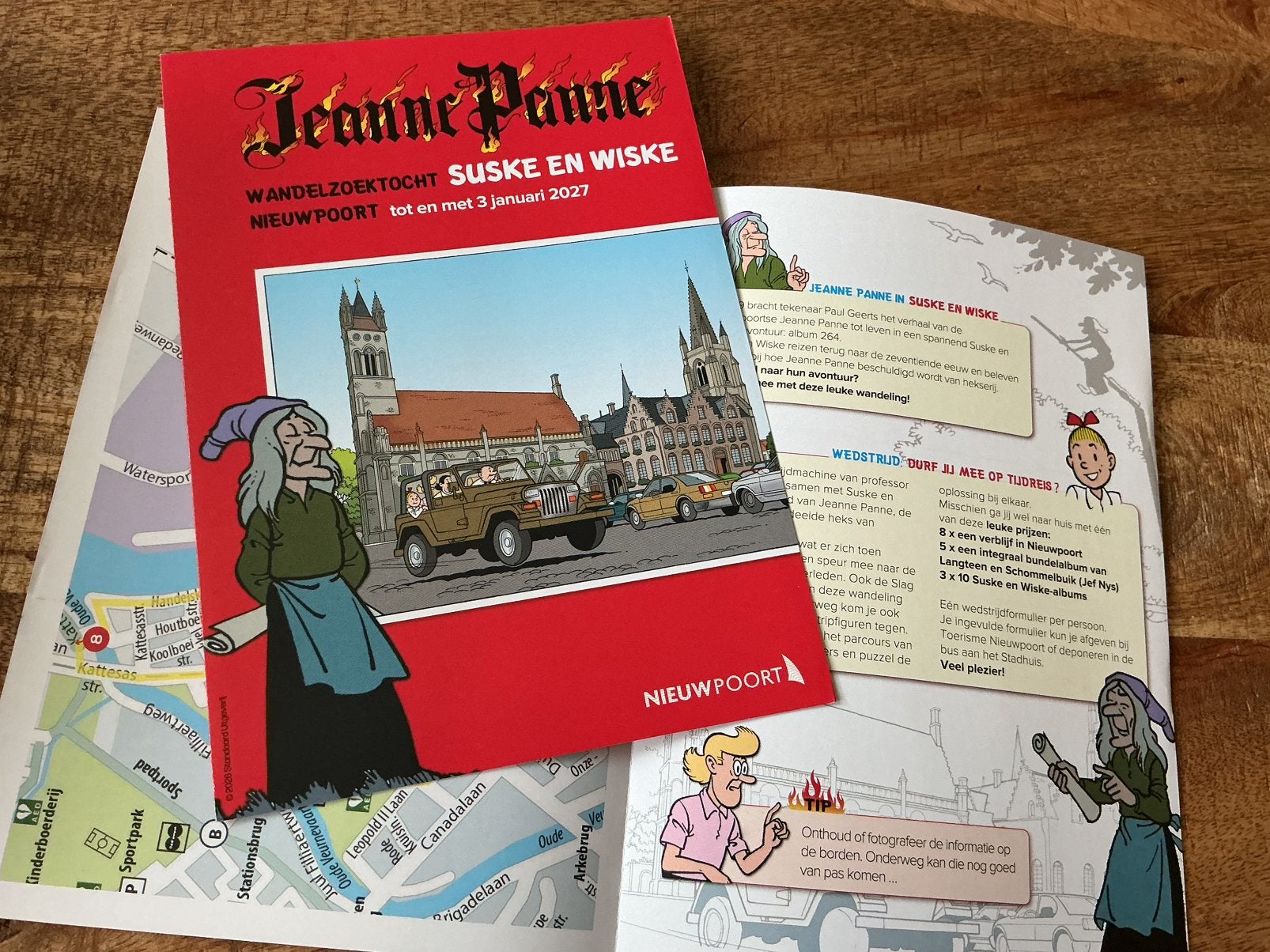 ♦️️S&W️🗯️ FOLDER Jeanne Panne 🧙🏻‍♀️🧹, Verzamelen, Stripfiguren, Ophalen of Verzenden, Suske en Wiske, Zo goed als nieuw, Overige typen