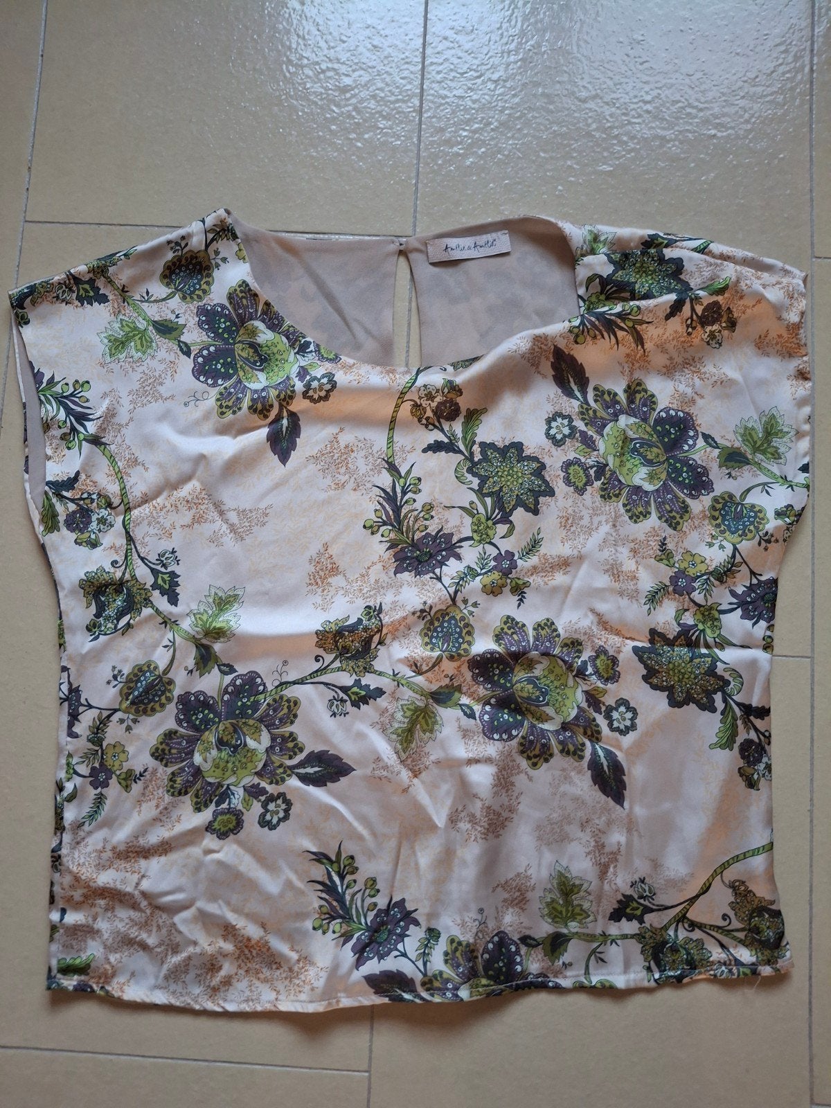zomers top blouse amelie & amelie 1 maat, Kleding | Dames, Ophalen of Verzenden, Gedragen, Meerkleurig