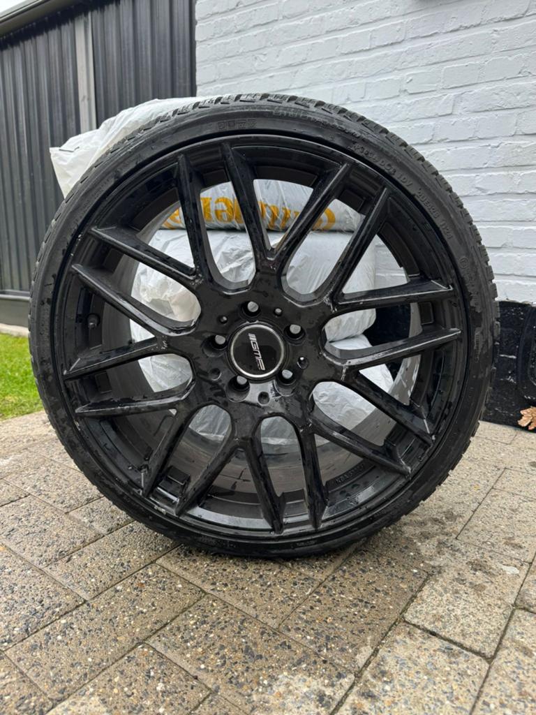 Zwarte GMP Berghem velgen 19 inch 225/35, Auto-onderdelen, Banden en Velgen, Gebruikt, Velg(en), Personenwagen, Ophalen