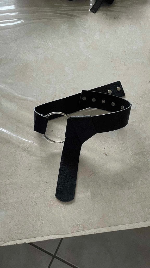 CEINTURE   avec  BOUCLE noire, Enlèvement ou Envoi, Comme neuf, 80 à 90 cm, Ceinture