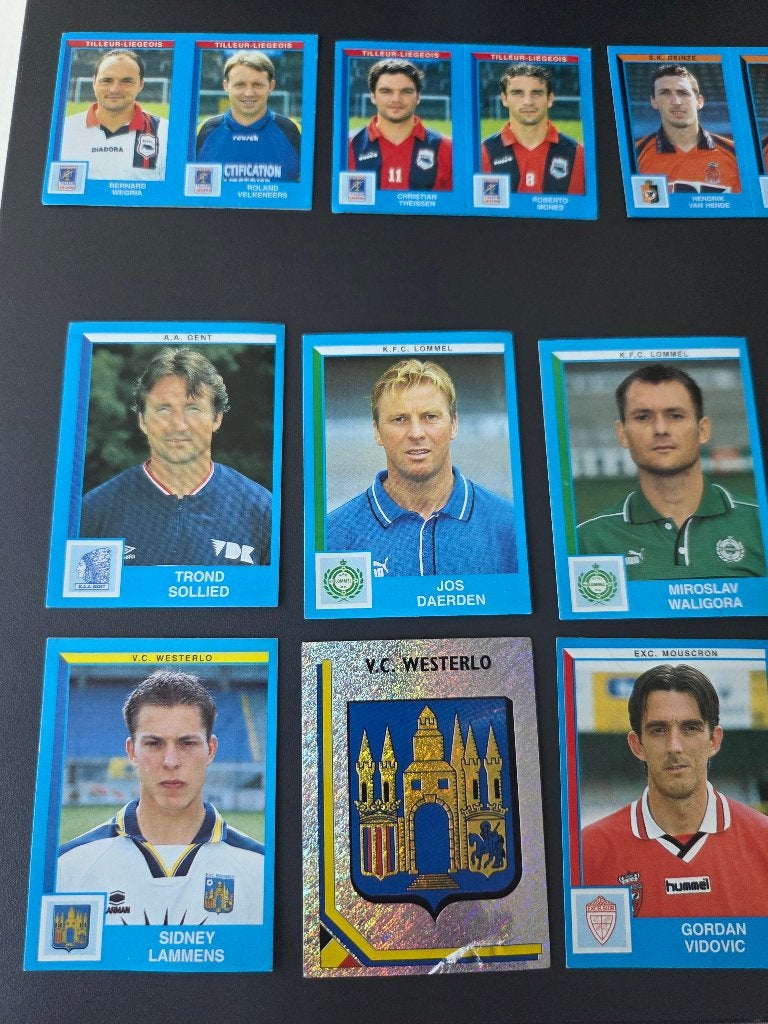 36 autocollants Panini Football Belge 2000, Collections, Enlèvement ou Envoi, Comme neuf, Affiche, Image ou Autocollant
