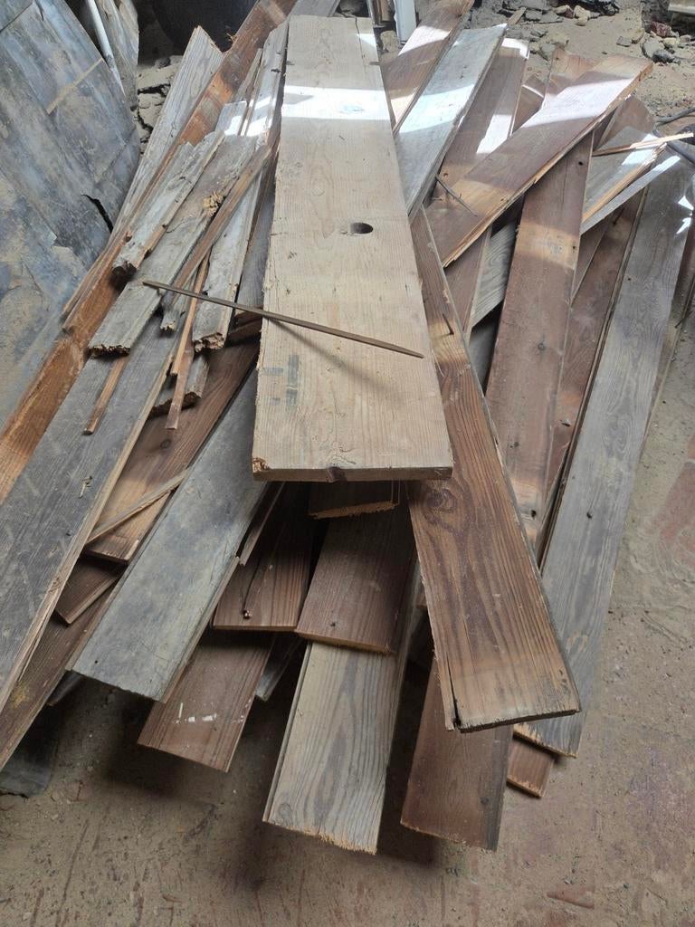 Gratis hout van afbraak, Doe-het-zelf en Bouw, Hout en Planken, Ophalen, 300 cm of meer