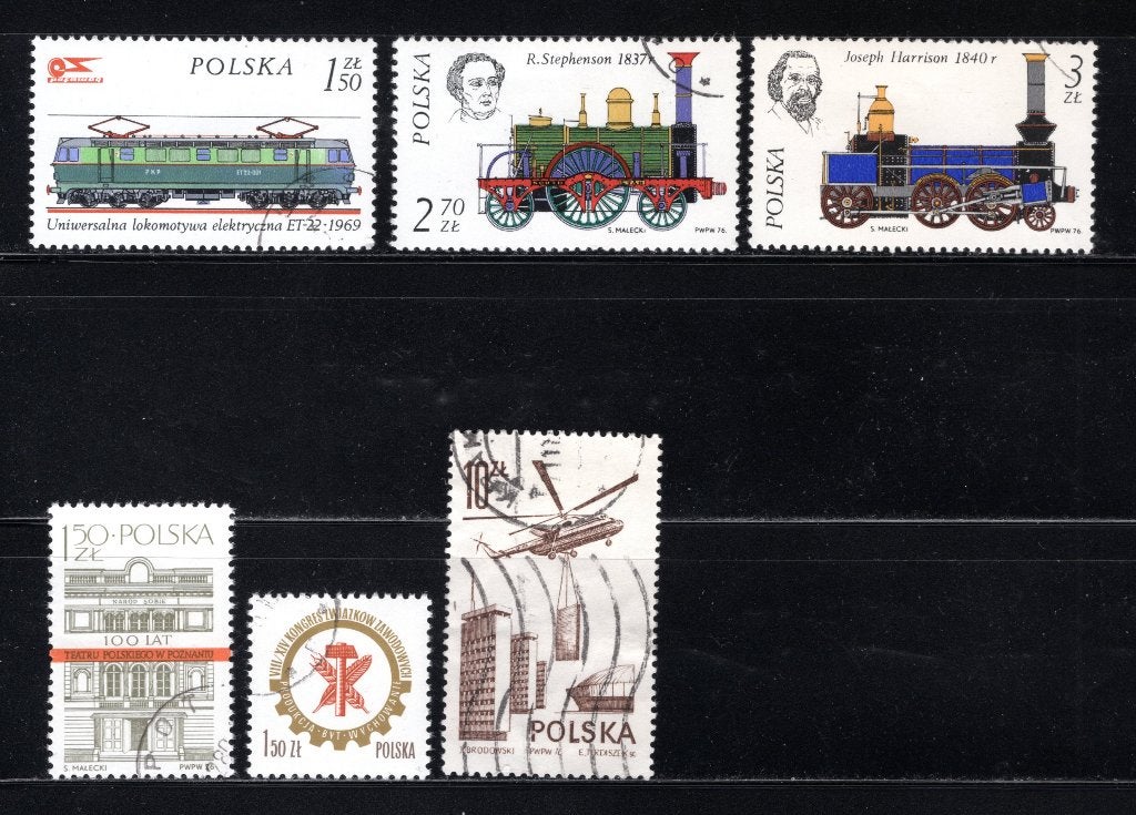 POLEN Lot 1976 gestempeld, Verzenden, Polen, Gestempeld