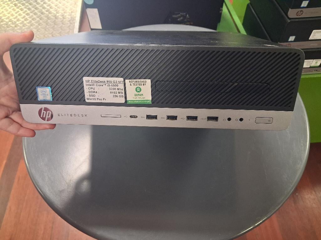 HP ProDesk 800 G3 SFF, Informatique & Logiciels, 256 GB, 8 GB, Reconditionné, Intel core i5-6500