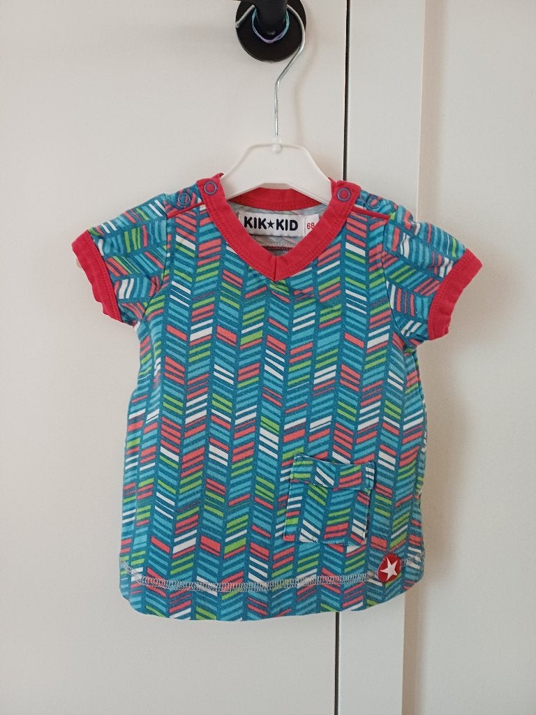 Vrolijk jurkje maat 62 Kik Kid, Gebruikt, Meisje, Jurkje of Rokje, Ophalen of Verzenden