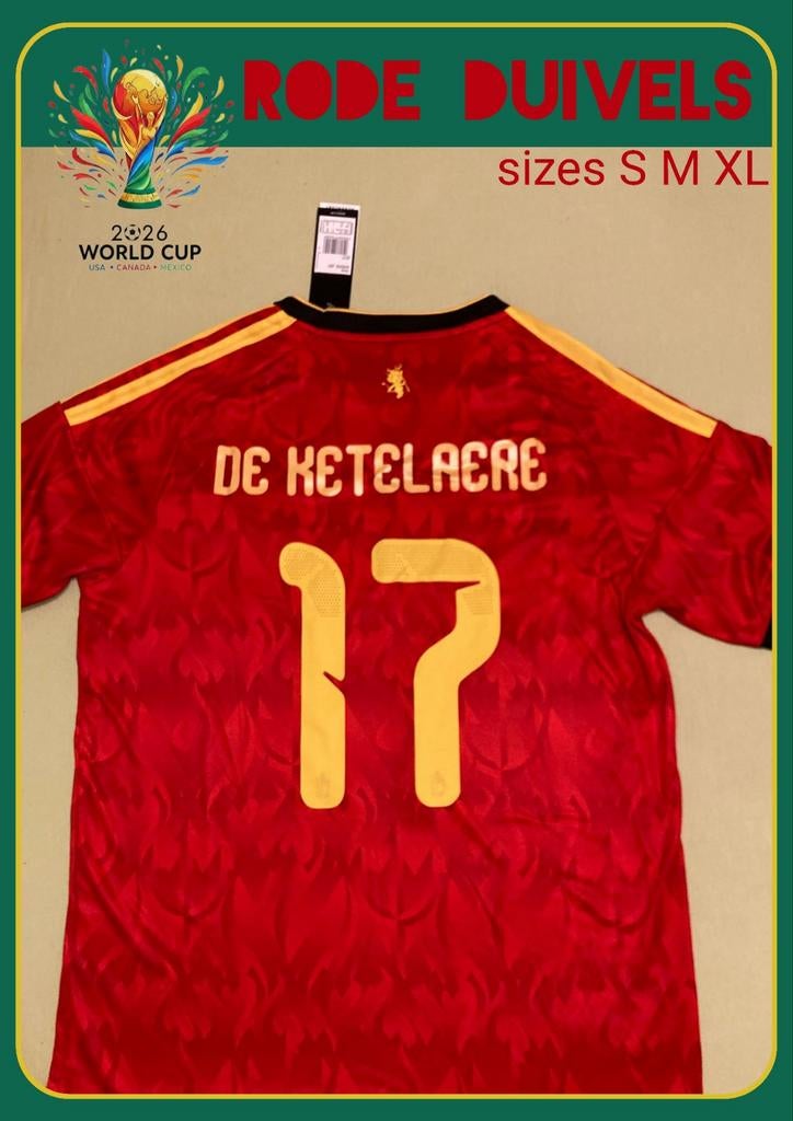 Diables rouges Keteltje 17 WK2026, Enlèvement ou Envoi, Neuf, Maillot