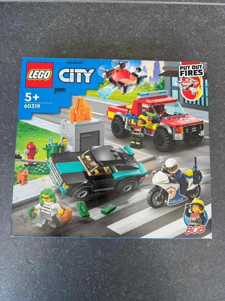 Lego City Brandweer en politieachtervolging 60319, Compleet, City, Lego, Ophalen of Verzenden