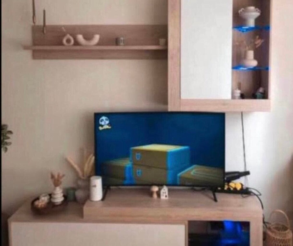 Meuble TV avec éclairage LED, Enlèvement, Comme neuf