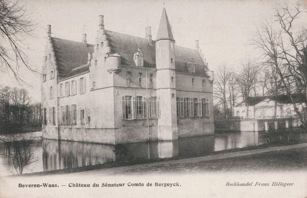 Beveren-Waes Château du Sénateur Comte de Bergeyck circulée, Verzamelen, Postkaarten | België, Verzenden, Voor 1920, Gelopen, Oost-Vlaanderen