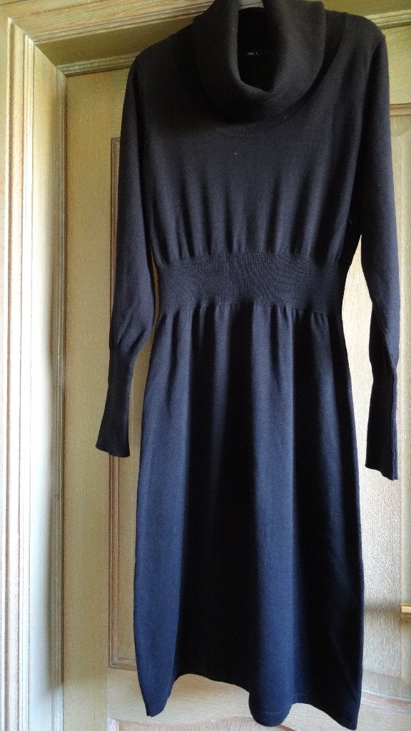 ROBE LONGUE EN JERSEY À COL ROULÉ, Taille 42/44 (L), Enlèvement ou Envoi, Comme neuf, Hema