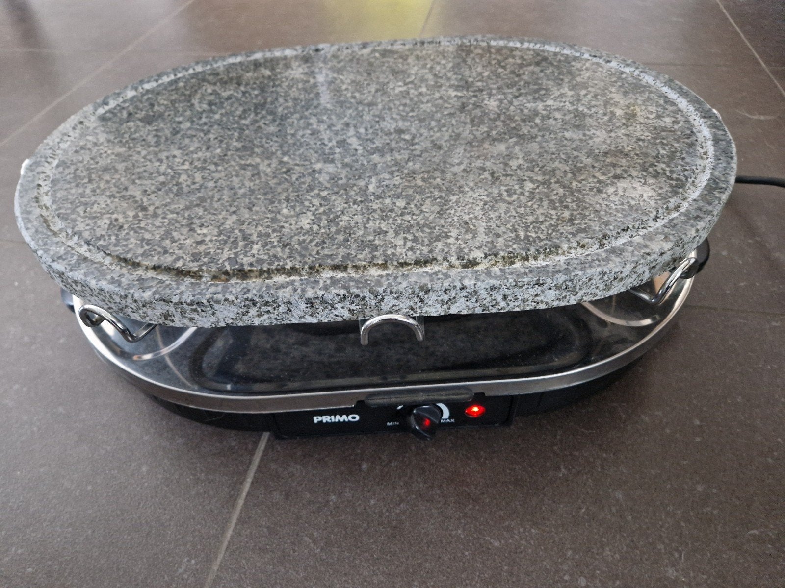 Raclette en steen grill, Ophalen, Gebruikt, 8 personen of meer