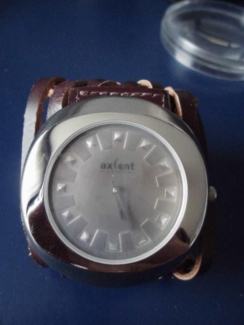 Design horloge Axcent of Scandinavia, Jacobsson, Overige materialen, Leer, Polshorloge, Ophalen of Verzenden