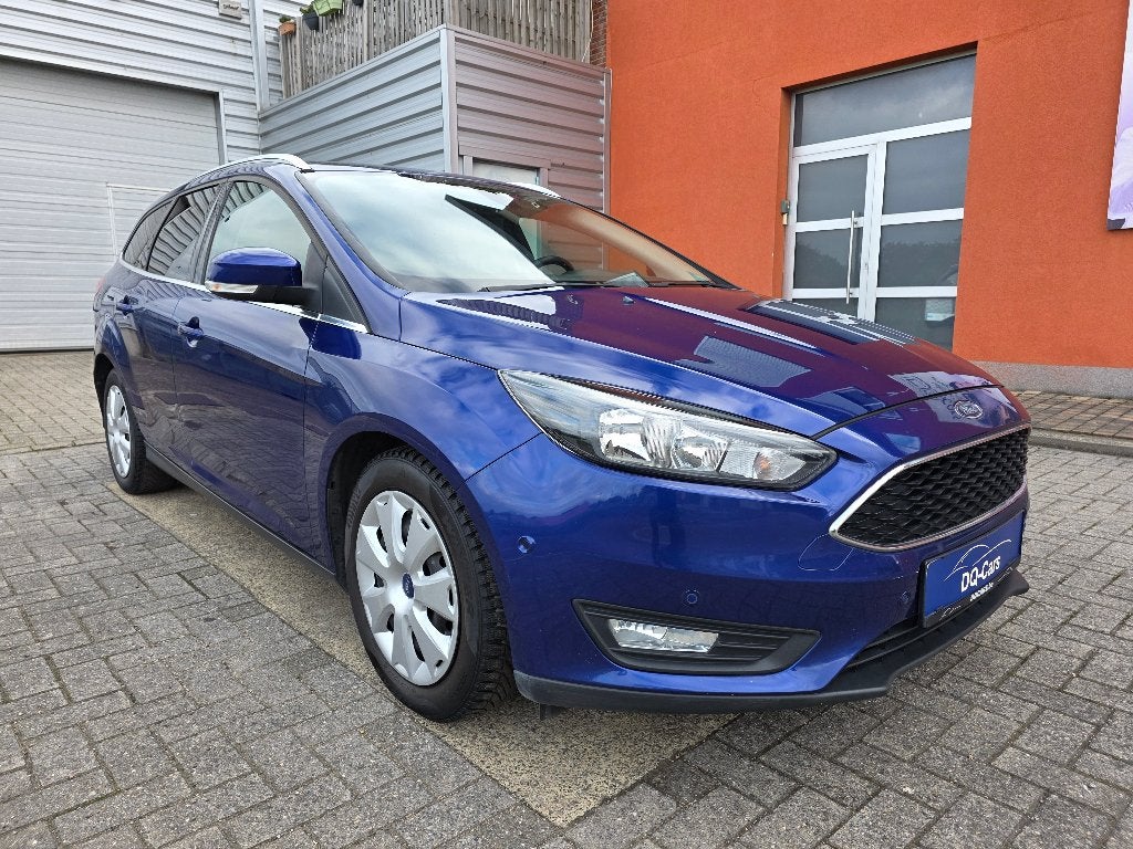 Ford Focus EcoBoost - 03/2018, Auto's, Stof, 110 g/km, Blauw, Bedrijf