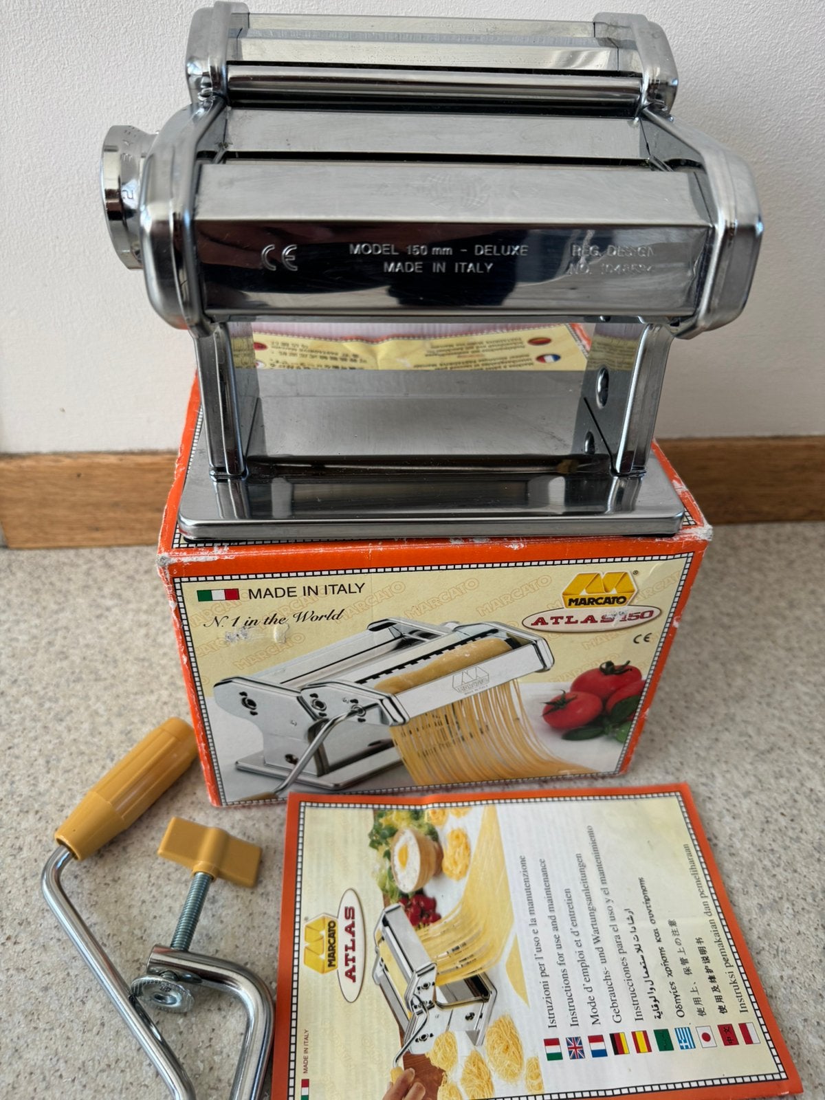 Marcato Atlas 150 pastamachine, Pastamachine, Ophalen, Nieuw