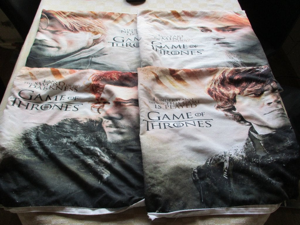 4 Kussen slopen Game of Thrones Got oa Tyrion, Ophalen of Verzenden, Gebruikt