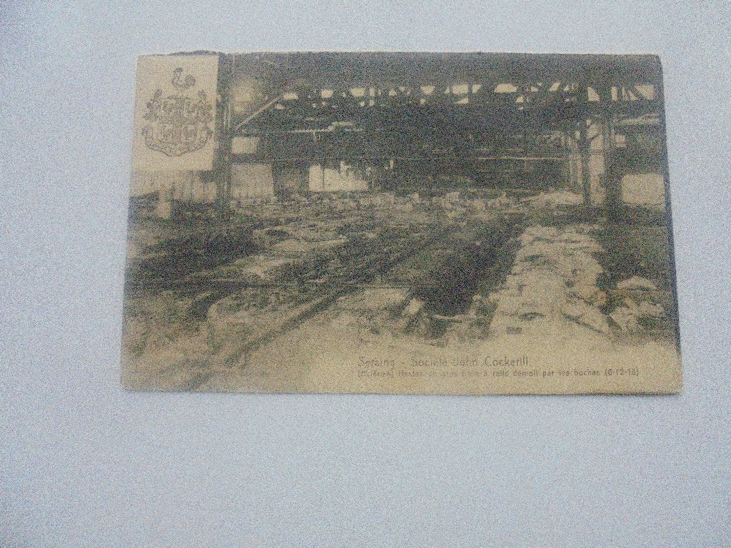 seraing -societé john cockerill-restes du gros train, Verzenden, 1920 tot 1940, Ongelopen, Luik