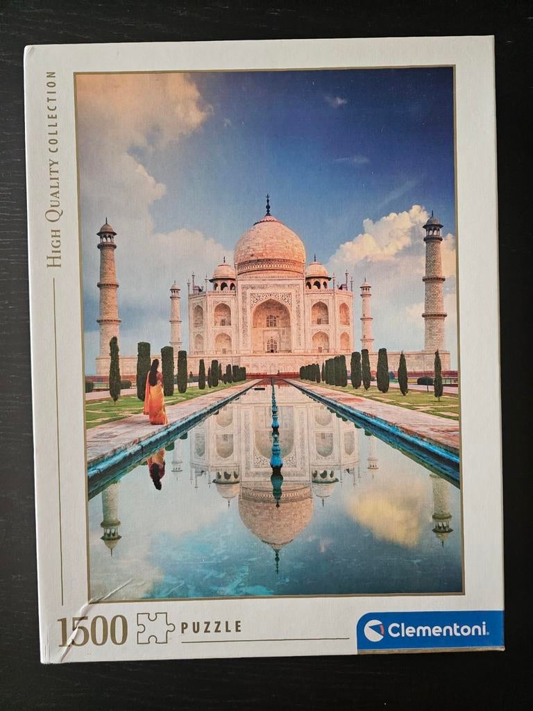 Puzzel 1500 stukjes Clementoni, volledig. The taj Mahal, Ophalen of Verzenden