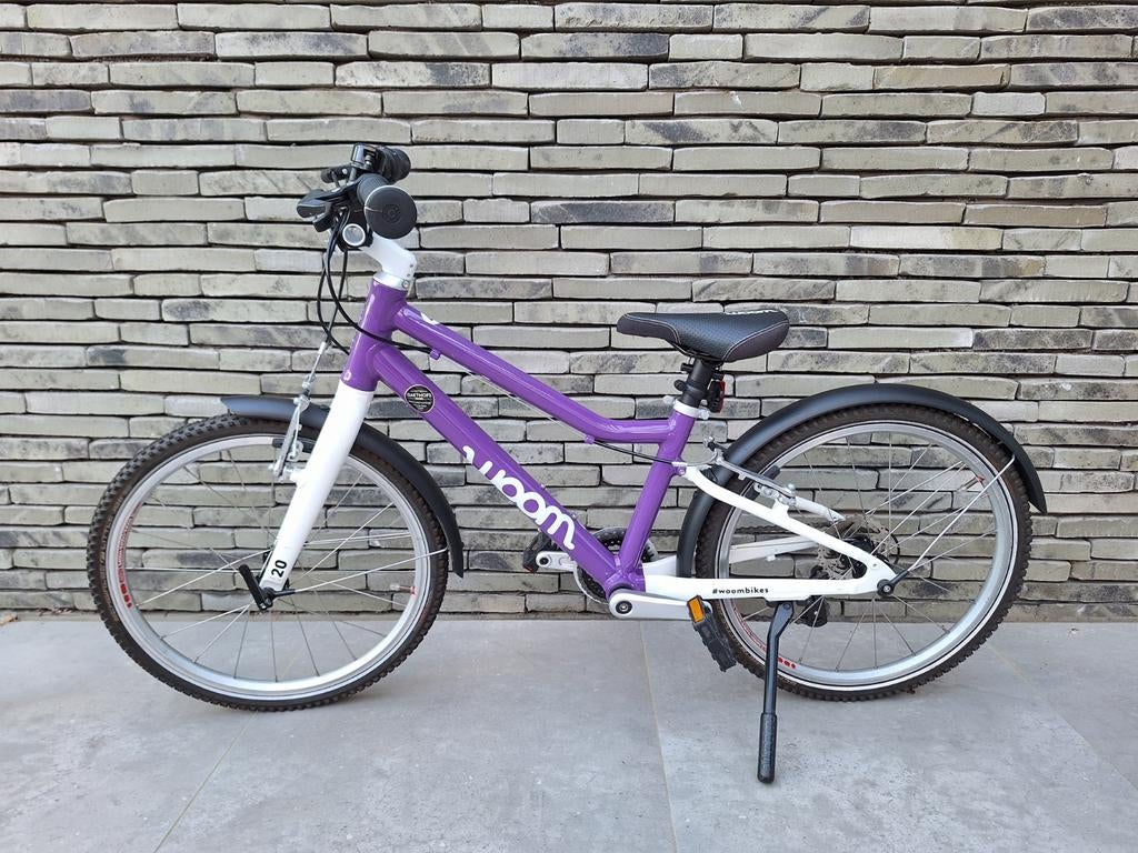 woom 4 fiets kind 20 inch paars, Fietsen en Brommers, Fietsen | Kinderfietsjes, Zo goed als nieuw, 16 tot 20 inch, Ophalen