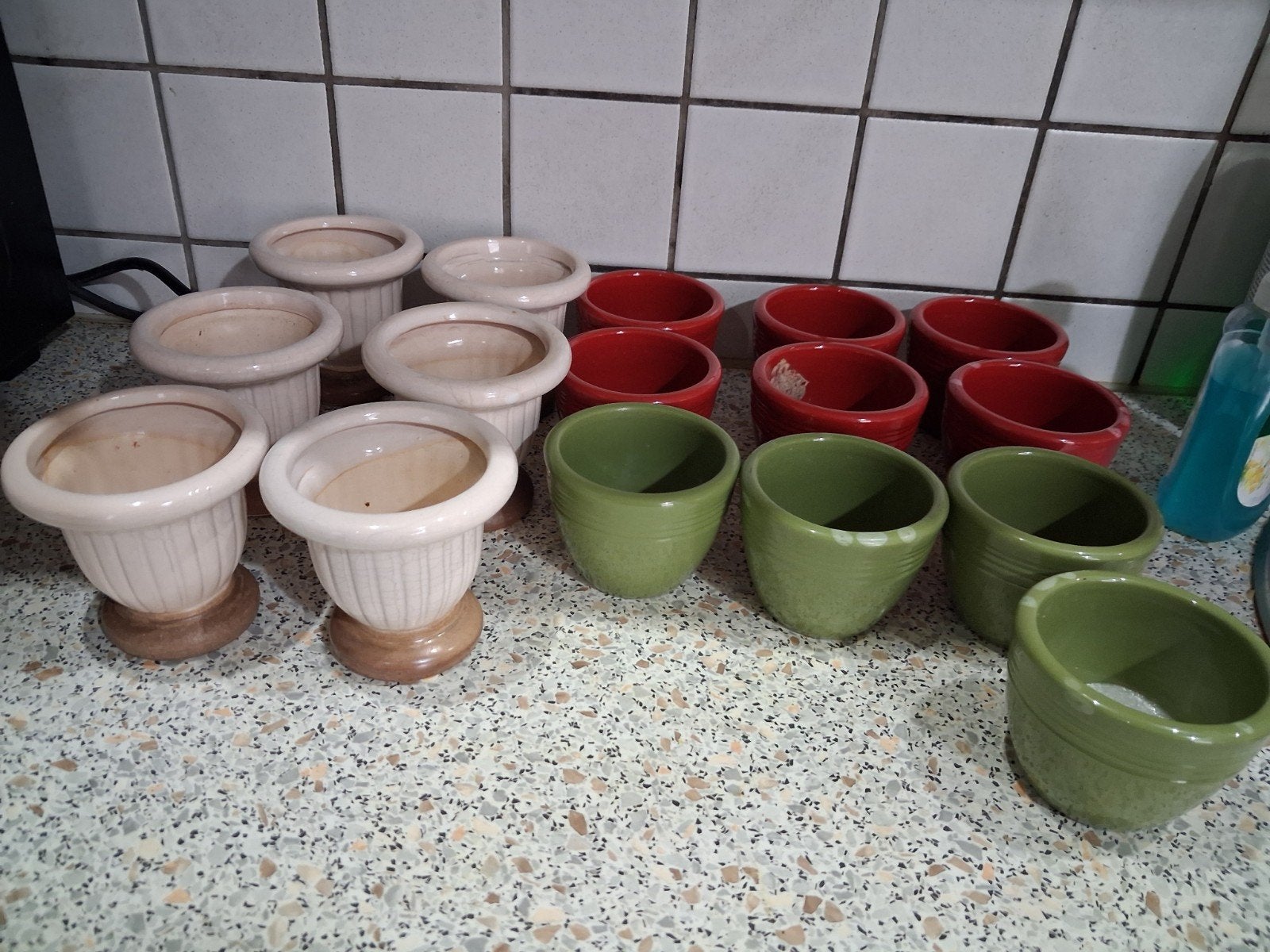 mini potjes steen, Tuin en Terras, Bloempotten, Ophalen of Verzenden, Steen