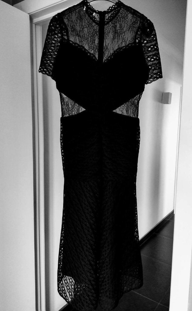 Sandro Paris Exclusief design Kleed (Maat 40 / M), Kleding | Dames, Gelegenheidskleding, Zo goed als nieuw, Galajurk, Maat 38/40 (M)