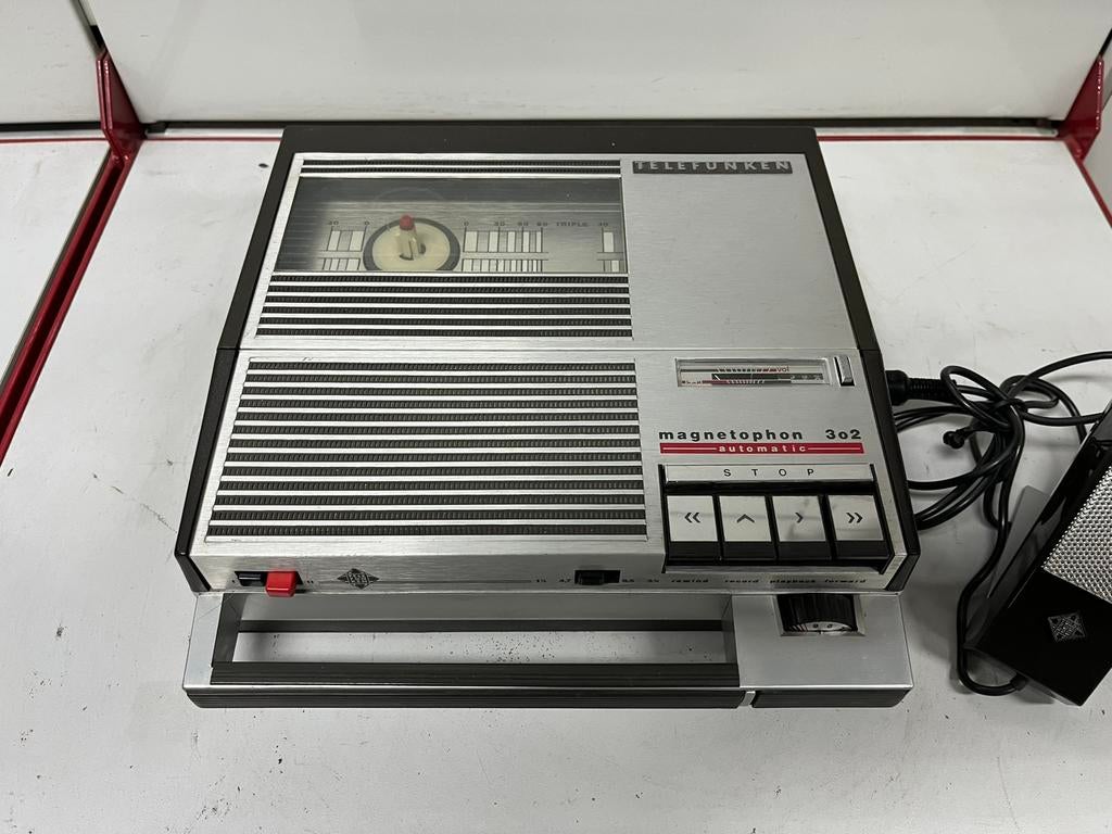 TELEFUNKEN 302 vintage bandrecorder + micro TD 25, Audio, Tv en Foto, Bandrecorder, Bandrecorder, Ophalen of Verzenden