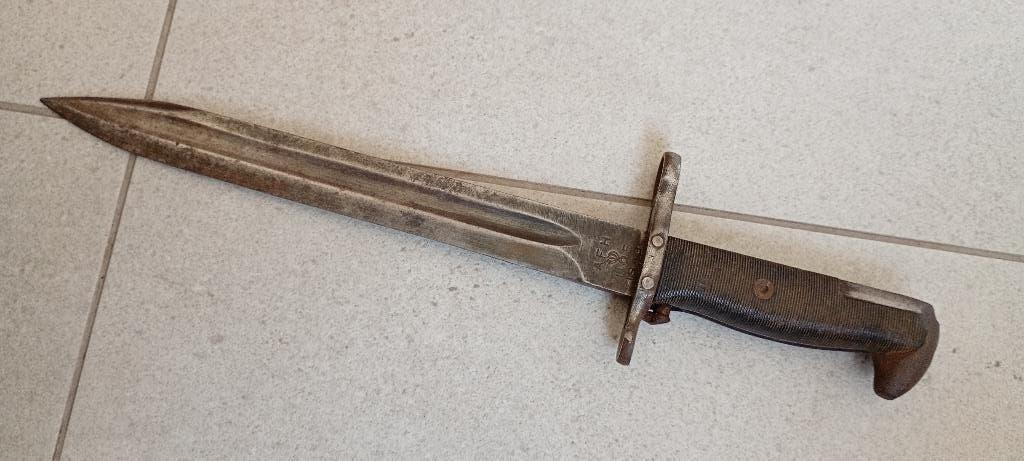 Baïonnette US Garand datée 1943, Collections, Enlèvement ou Envoi, Autres