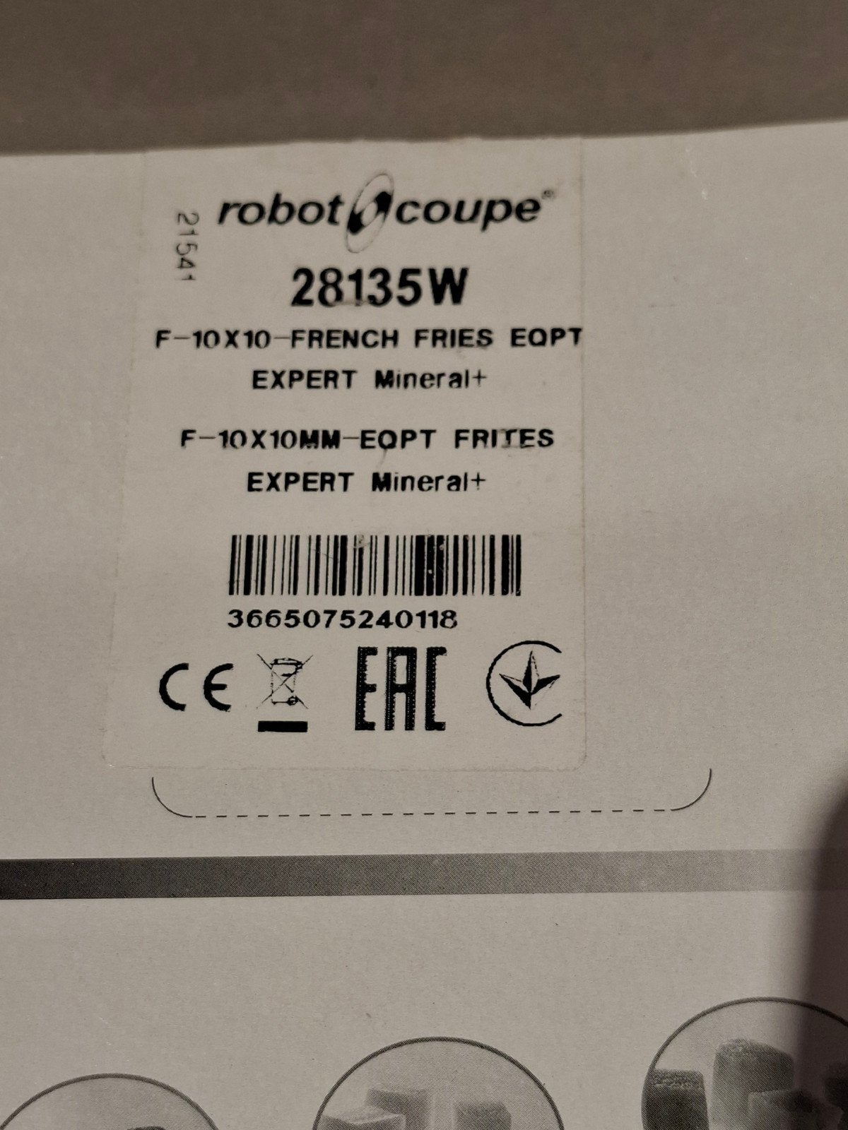 Disque Robot coupe frites 28135w (118396 et 29276w), Ophalen, Gebruikt