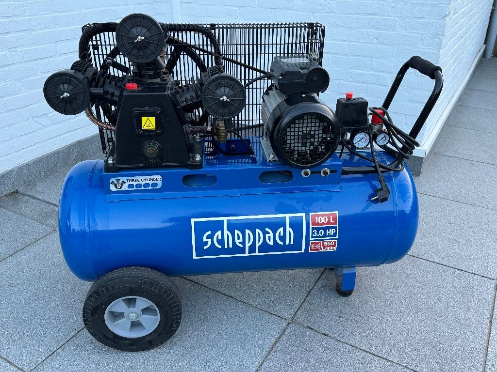 Compressor Sheppach HC550TC (3 cilinders!), Ophalen, Gebruikt, 400 tot 800 liter/min, Mobiel