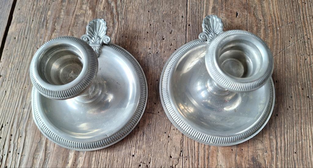 Vintage kandelaar 2x, Ophalen of Verzenden