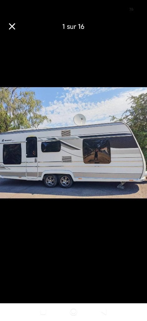 Caravane fendt diamand black, Caravanes & Camping, 5 à 6 mètres, Particulier, Poêle, Fendt