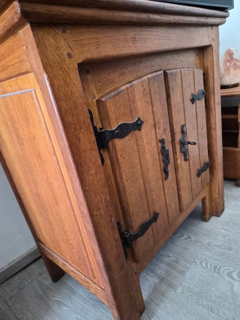 TV meubel eik, Huis en Inrichting, Kasten |Televisiemeubels, Ophalen, Gebruikt, Rustiek, Eikenhout