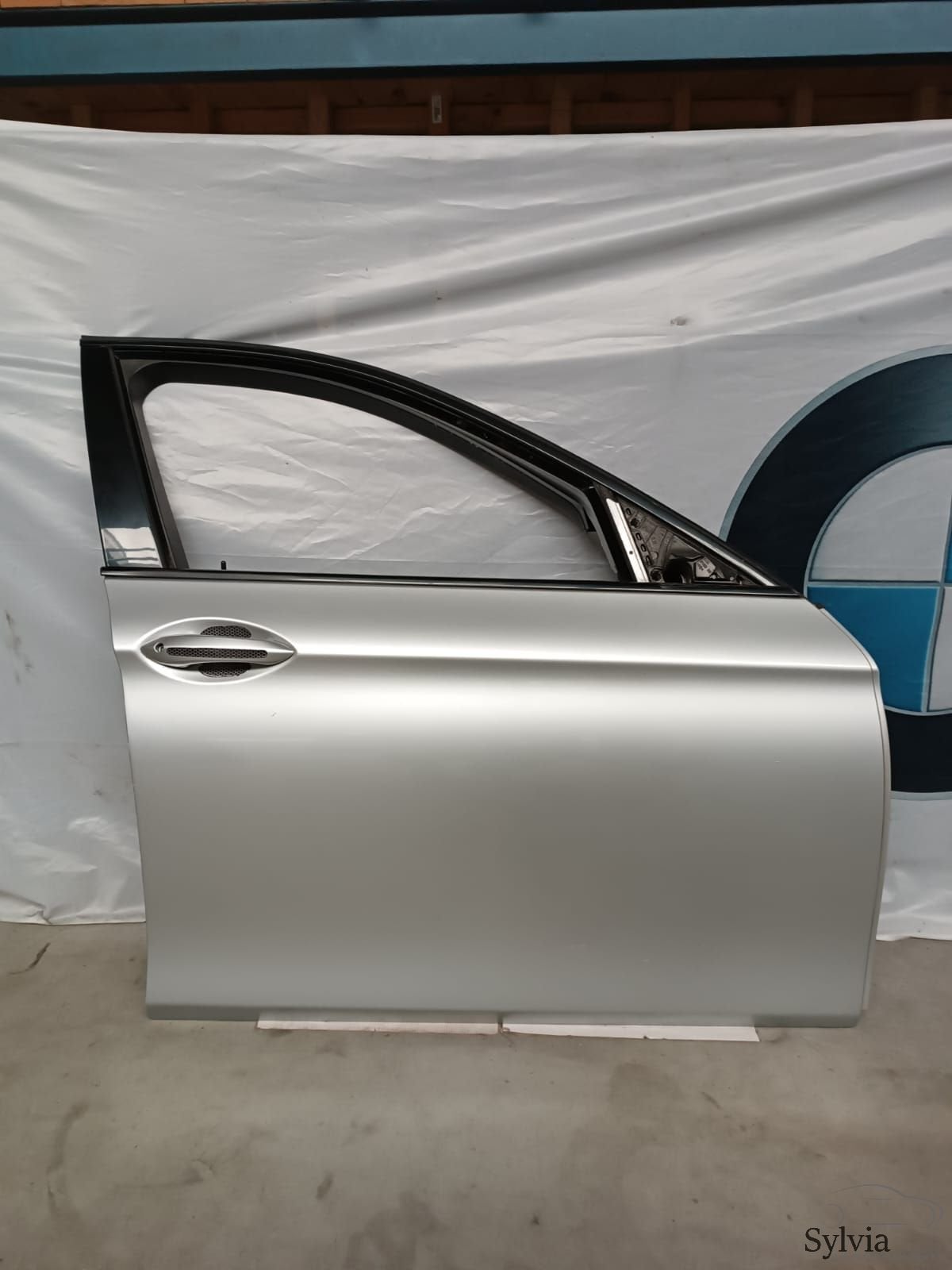 Rechts voor deur portier BMW 5 serie F10 F11 F18 Titansilver, Gebruikt, -, Deur, -