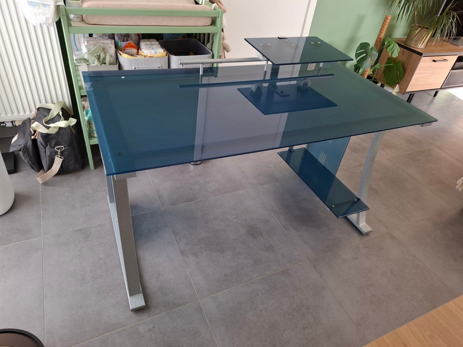 Design bureau, Huis en Inrichting, Ophalen, Gebruikt, 74 cm, 140 cm