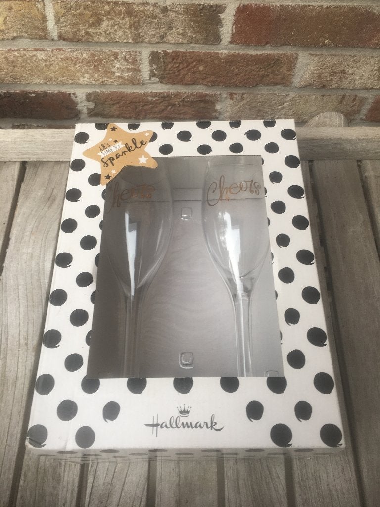 NIEUWE CHAMPAGNEGLAZEN IN GESCHENKVERPAKKING, Verzamelen, Ophalen of Verzenden, Nieuw, Overige typen