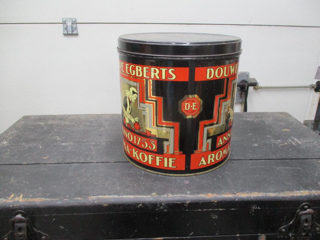 blik Douwe Egberts, Verzamelen, Blikken, Verzenden, Gebruikt, Koffie, Douwe Egberts