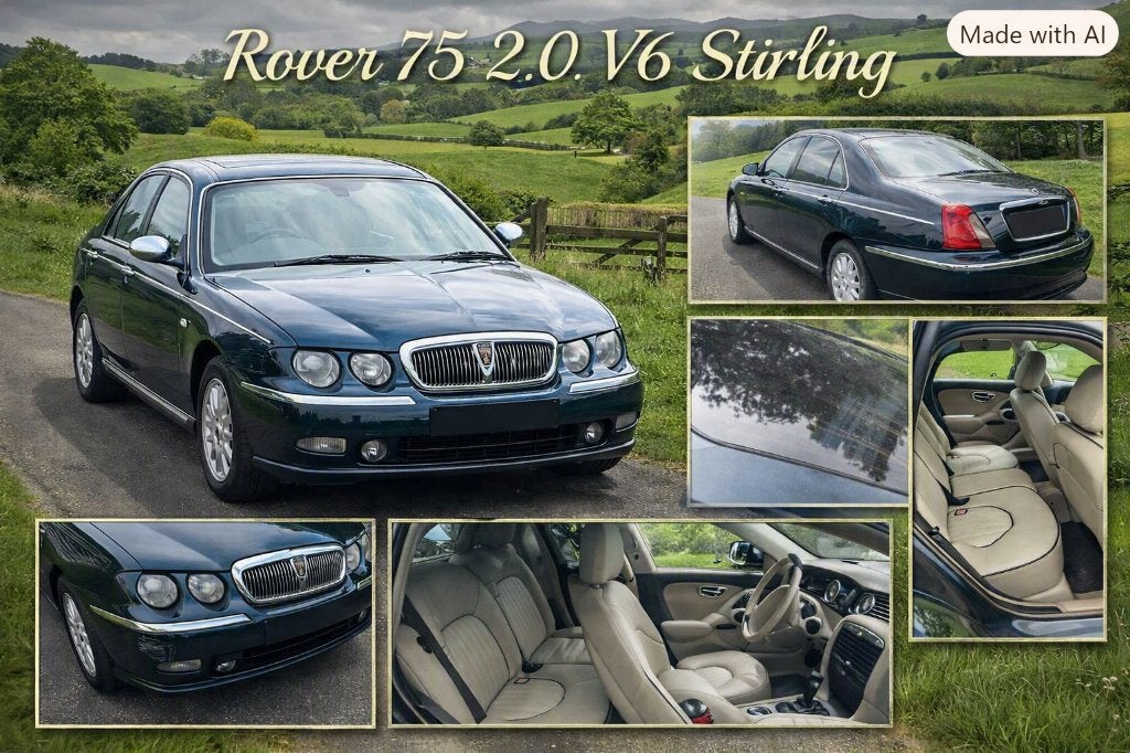 Rover 75 2.0L V6 Stirling Full Option, Auto's, Rover, Beige, Leder, Particulier, Euro 4