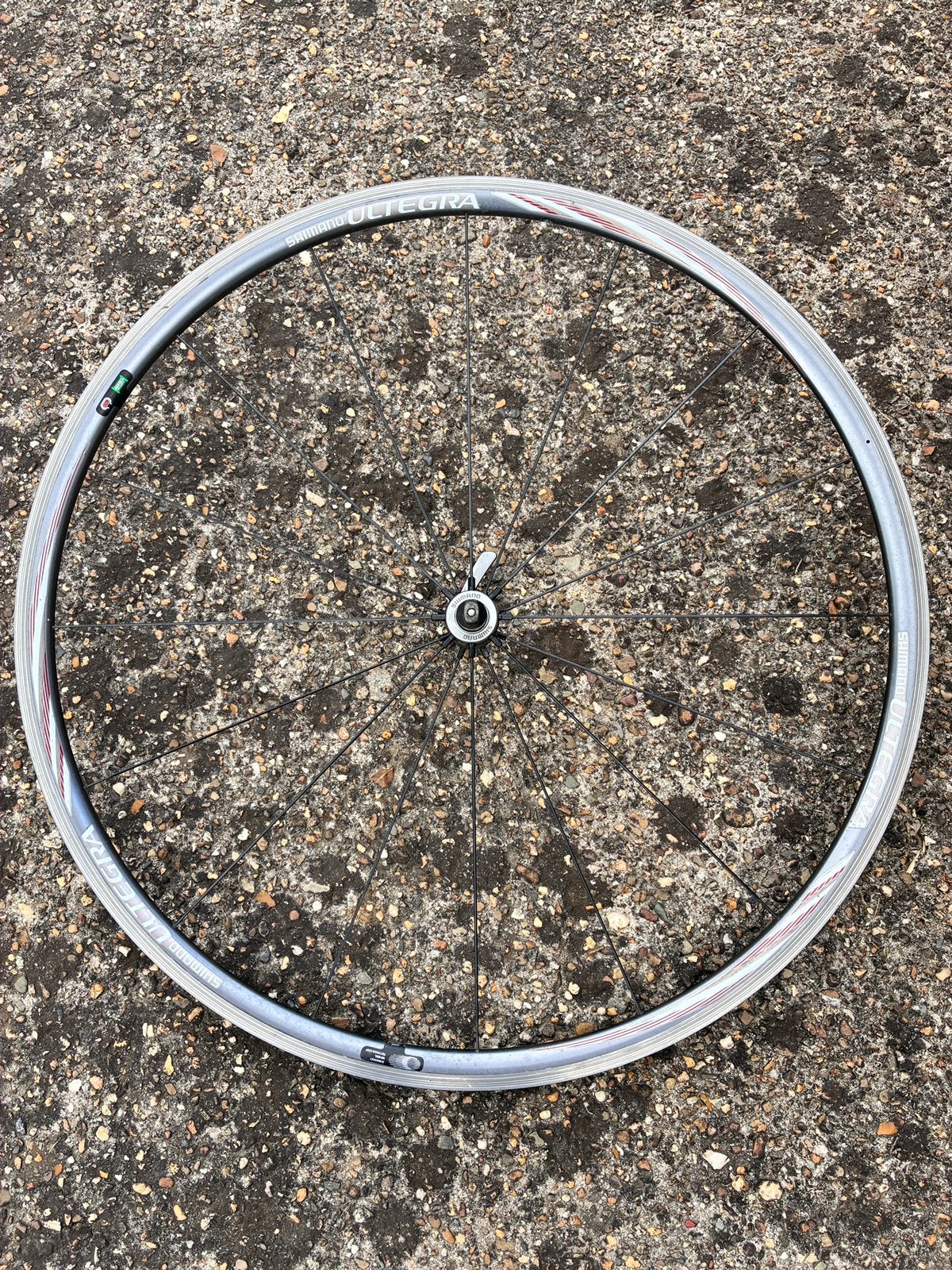 Voorwiel koersfiets Shimano Ultegra, Fietsen en Brommers, Fietsonderdelen, Gebruikt, Aluminium, Racefiets, Ophalen