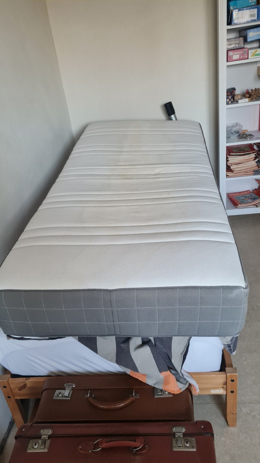 Ikea matras en bed, Ophalen, Gebruikt, 90 cm, Eenpersoons